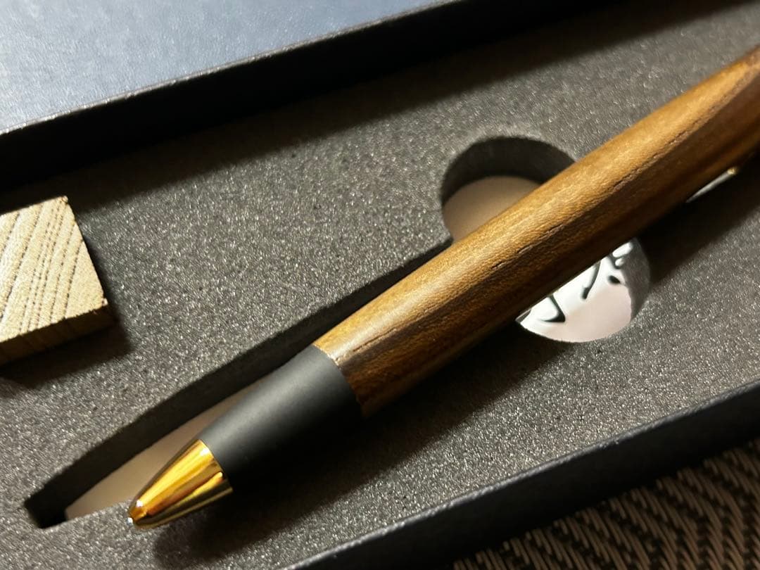 野原工芸　神代欅(ジンダイケヤキ)のシャープペンシル　ゴールド