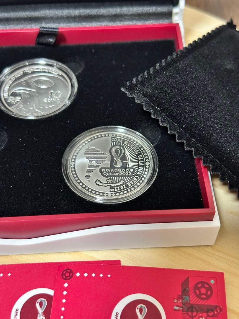 ワールドカップ記念銀貨 3枚入り