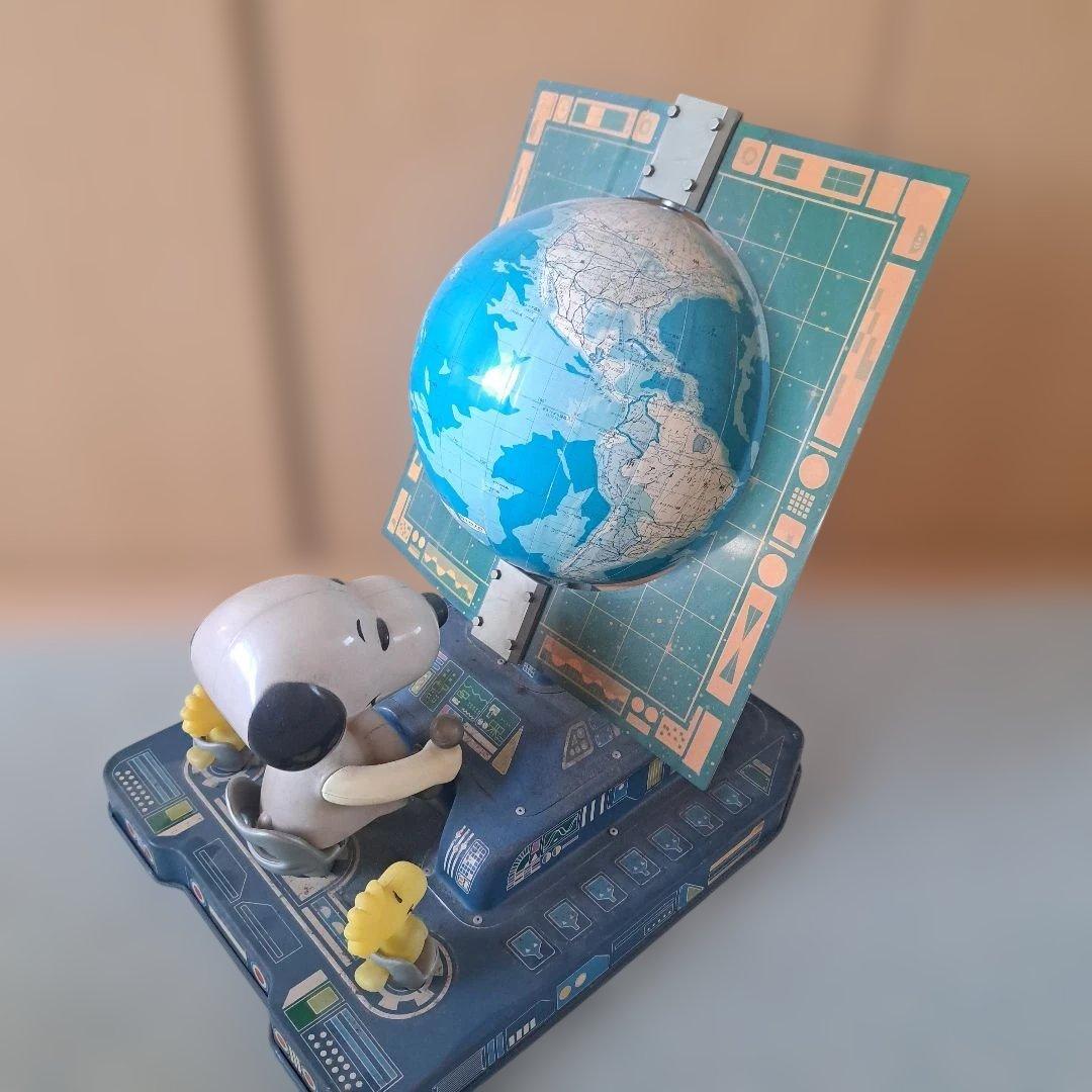 ビンテージスヌーピー　スヌーピー　 地球儀　ウッドストック　ブリキ