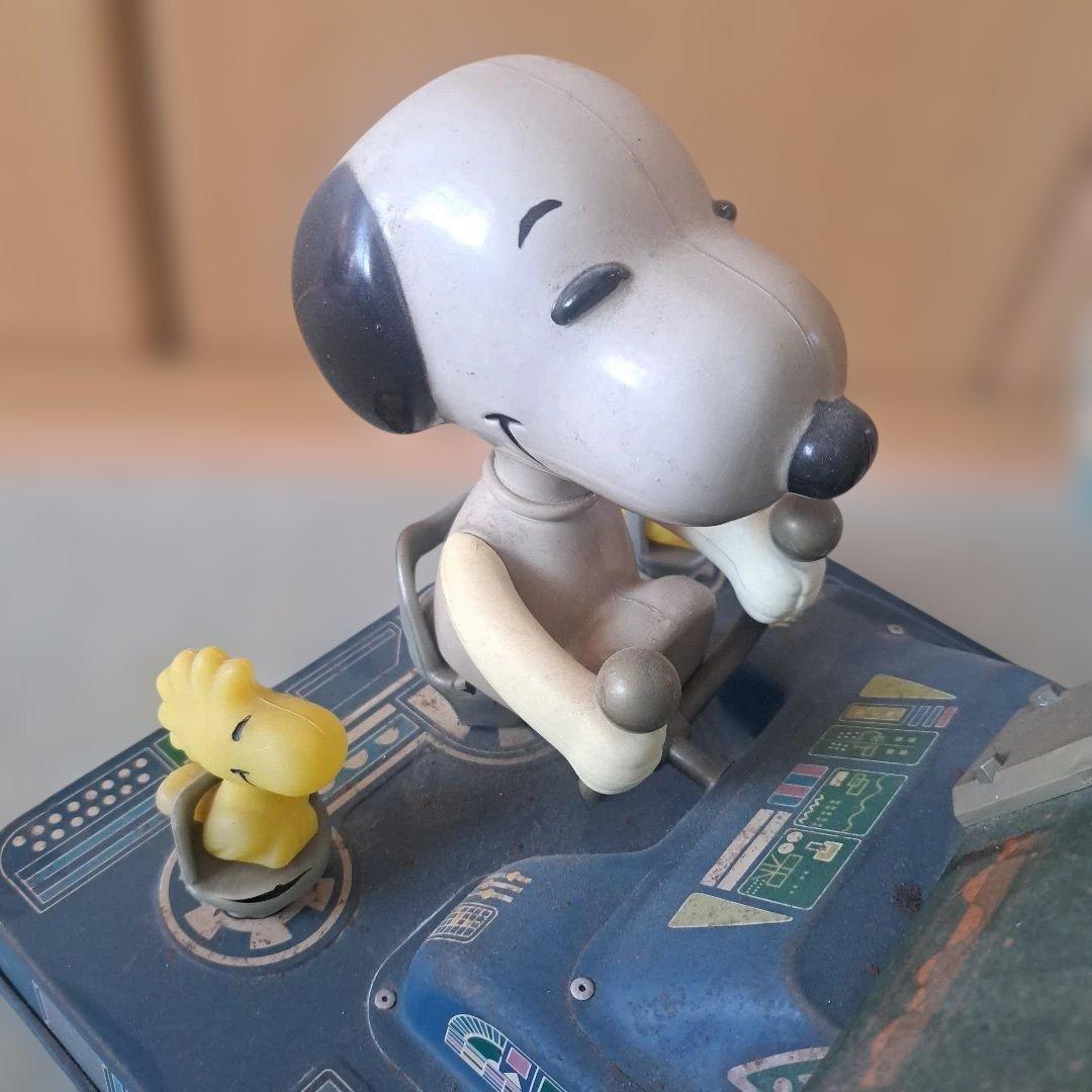 ビンテージスヌーピー　スヌーピー　 地球儀　ウッドストック　ブリキ