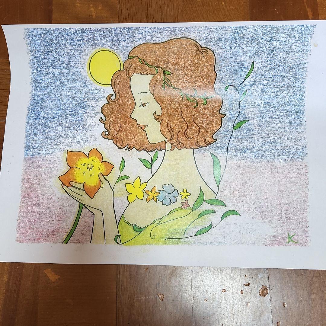 花と、少女と999990です。Hitman描きました。