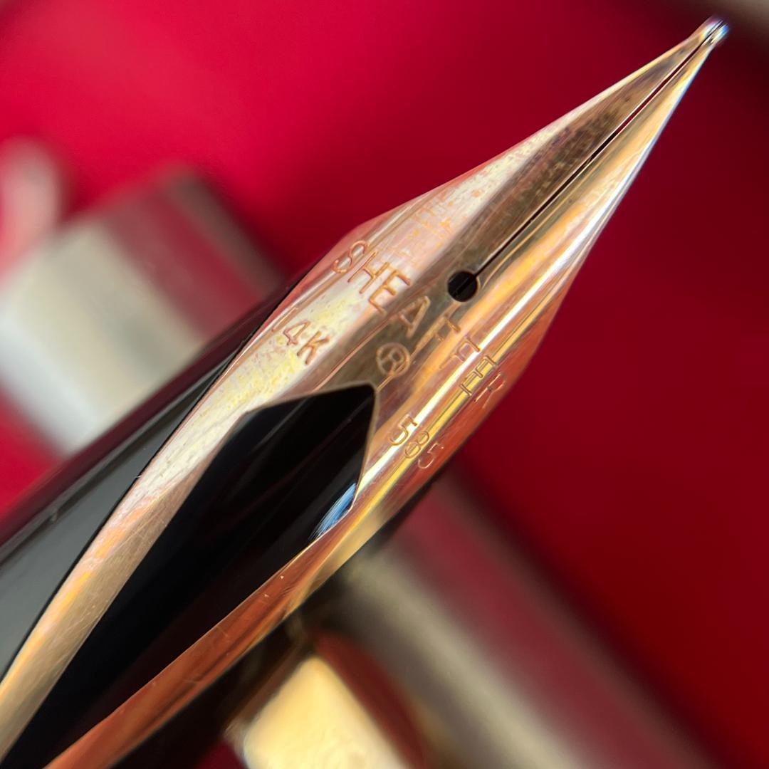SHEAFFERシェーファー 万年筆14K585＆ボールペン シルバー×ゴールド