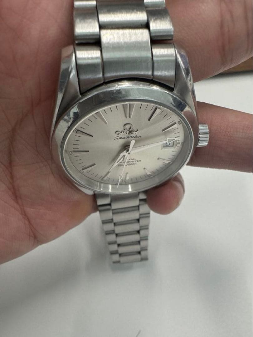 オメガシーマスター　アクアテラ　コーアクシャ36㎜　2504.30 シルバー