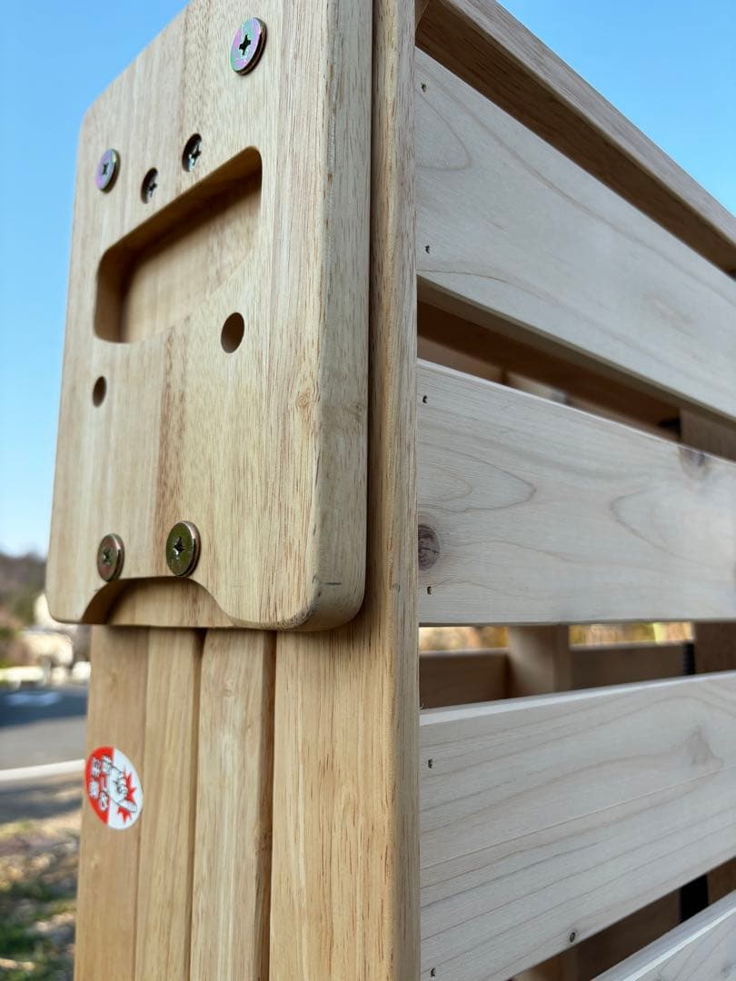 中居木工　木製 折りたたみベッド シングルサイズ　2019年製