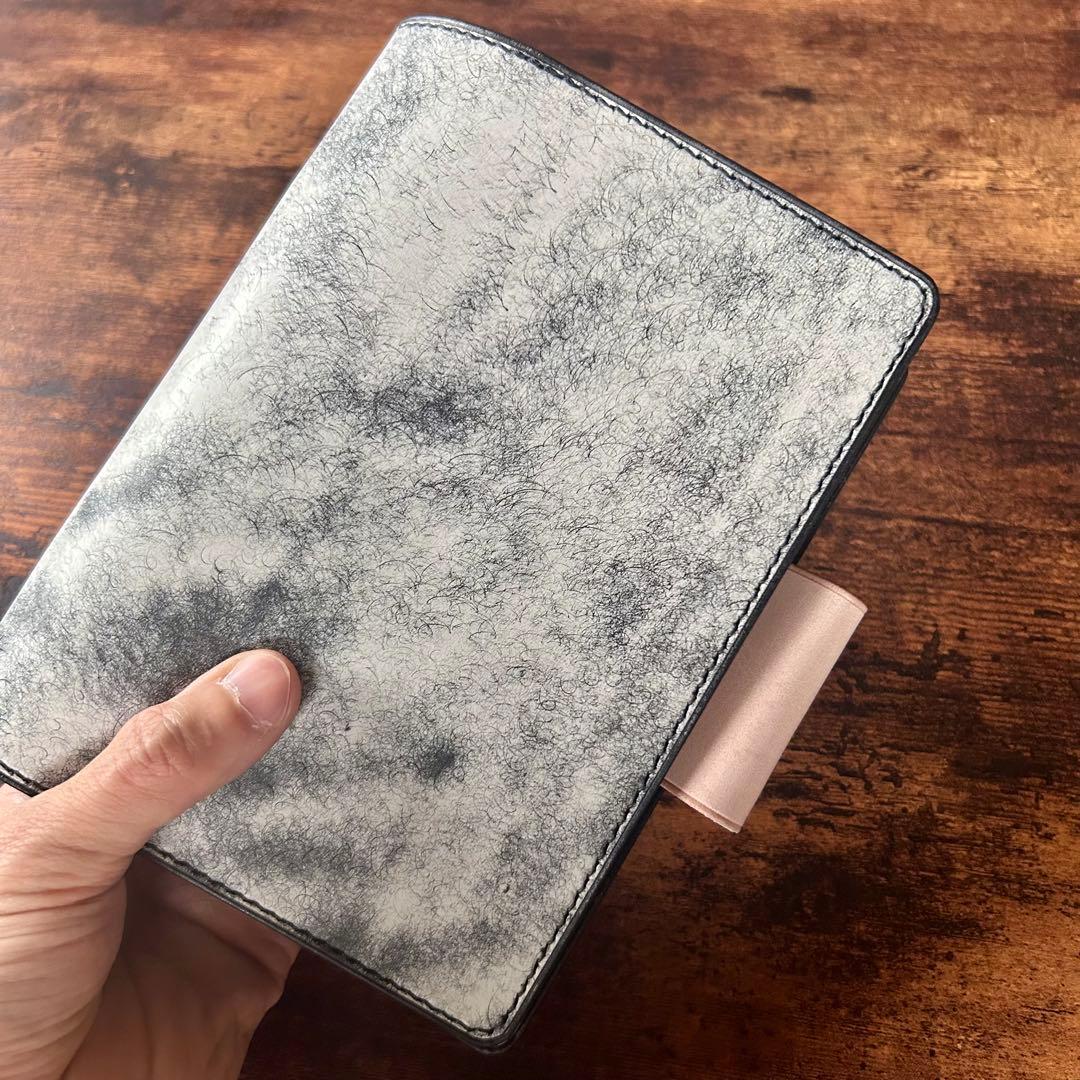 A6サイズ　システム手帳　イタリアンレザー　ハンドメイド