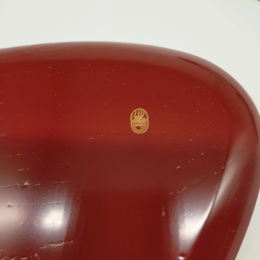 未使用　象彦　銘々盆　漆器 盆セット 菓子器　赤　黒 雲模様