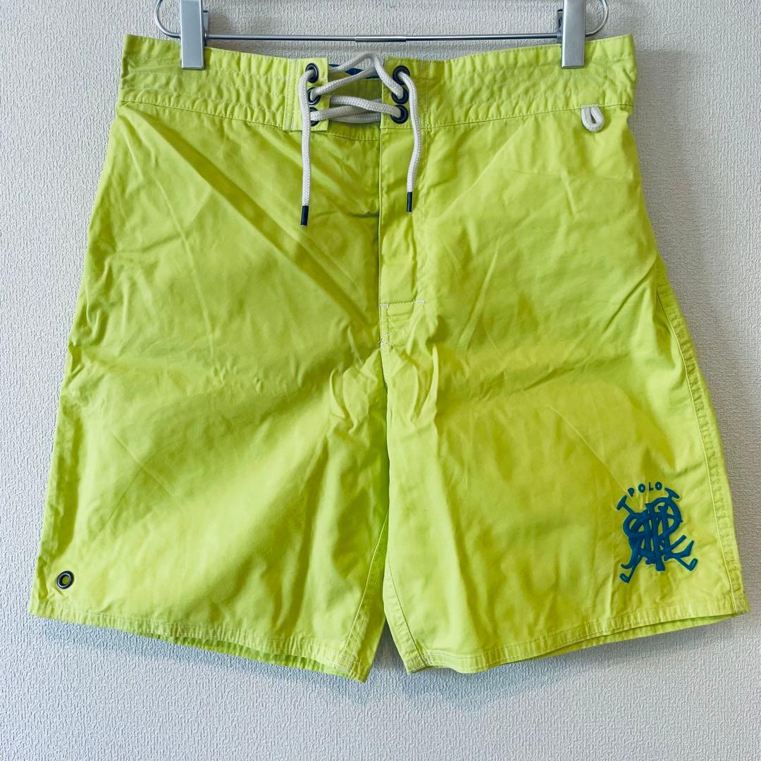 新品　ラルフローレン　街履きできるビンテージ感あふれる淡いレモンカラーショーツ