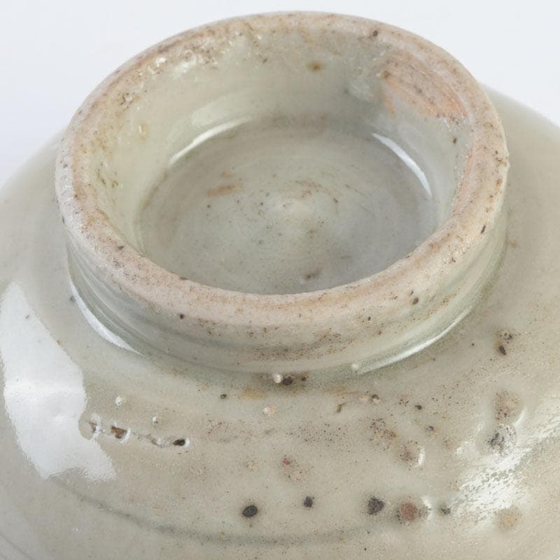 伊万里焼　出土品　鉄絵　草文　茶碗　共箱　V　9520