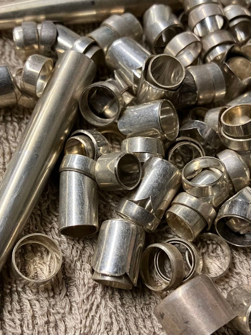 ほ*じ様 銀細工部品　シルバー925 工芸部品セット 101g 万年筆部品