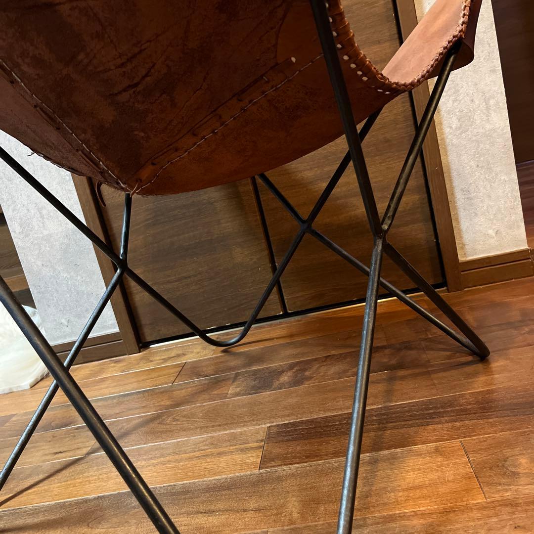 バタフライチェア　レザーチェア アンティーク ヴィンテージ