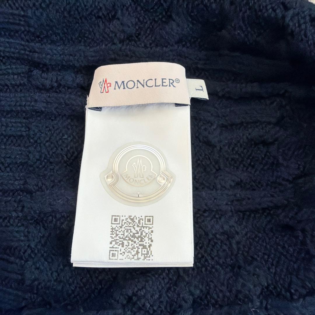 モンクレール　ニット帽　キッズ　ネイビー　L