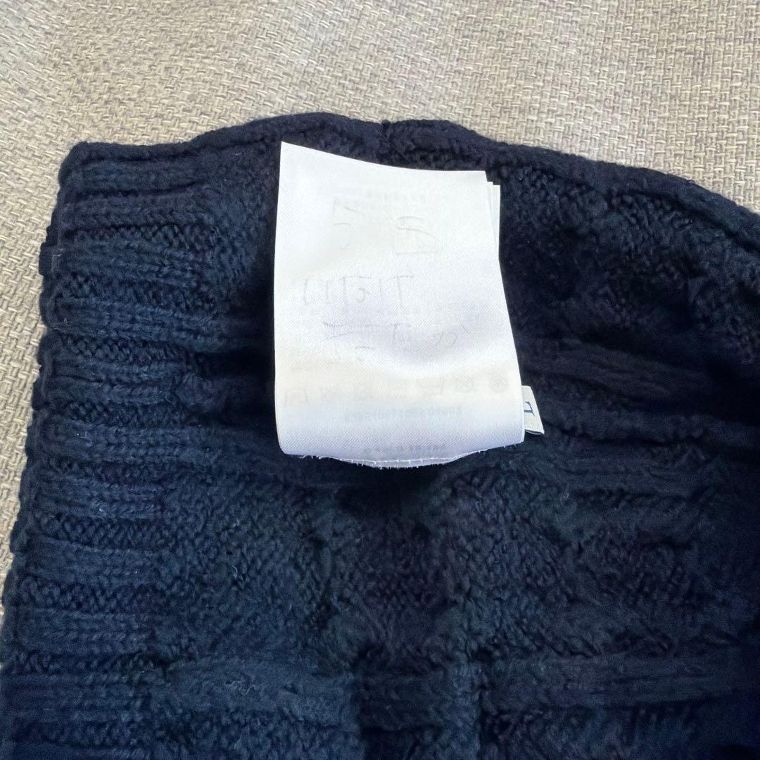 モンクレール　ニット帽　キッズ　ネイビー　L