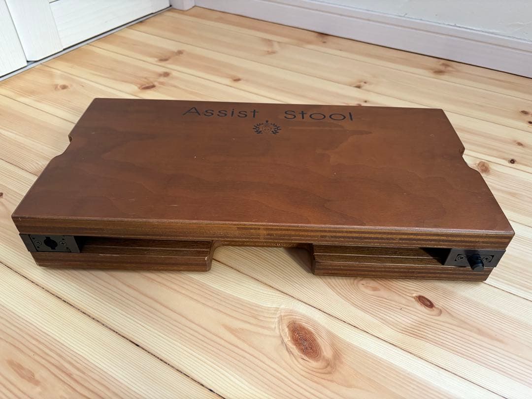 ピアノ足台(ウォルナット)アシストスツール & イージーペダル(箱、説明書)つき