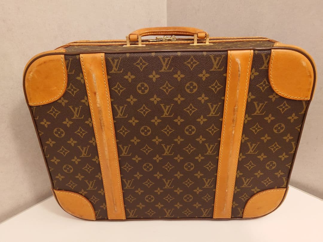 ルイヴィトン モノグラム ストラトス 50 M23238 レザー トランク