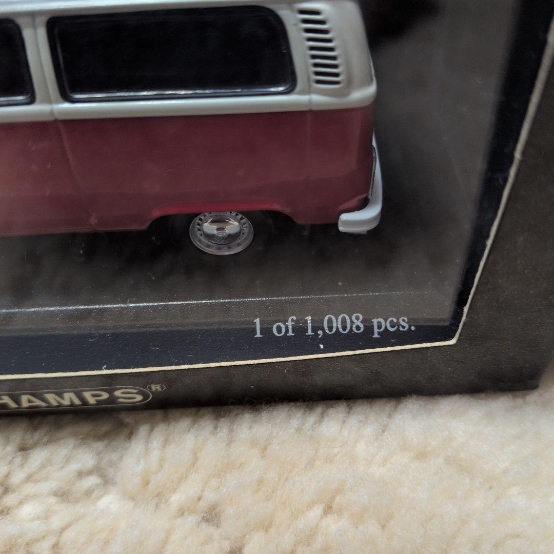 【新品未使用】VW T2 Bus ミニカー パステルホワイト/カサンロット