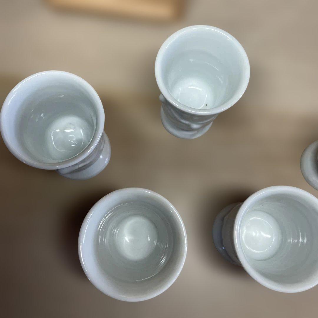 上田恒次　白磁高杯　共箱