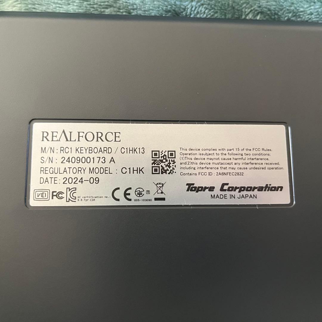 Realforce キーボード C1HK13 ブラック PC RC1 パソコン