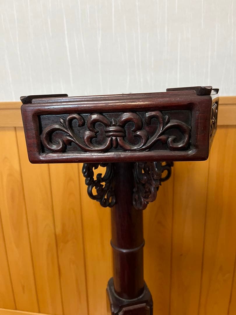 花台　灰皿　紫檀　骨董品