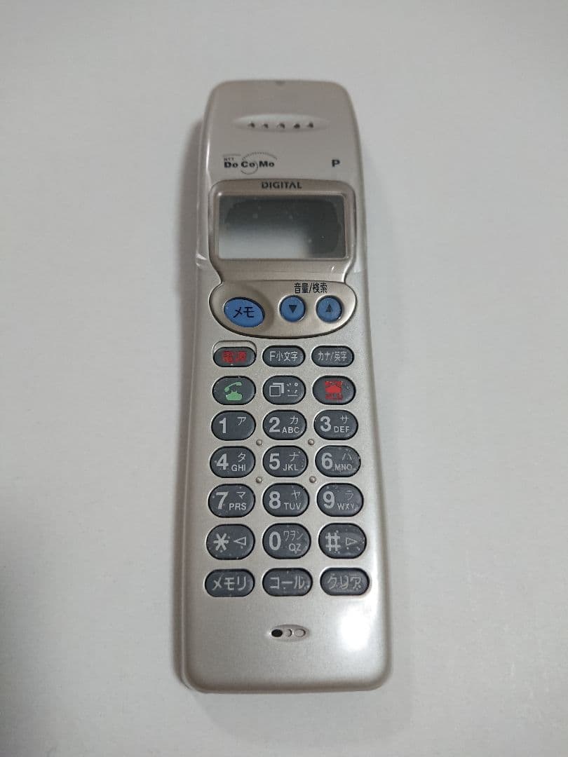 【平成レトロ】ドコモガラケー ドコモP101 シャンパンゴールド 予備パーツ付き