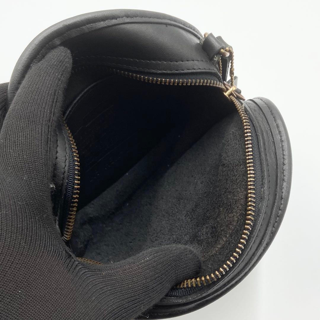 オールドコーチ キャンティーン ショルダーバッグ レザー ブラック　9982