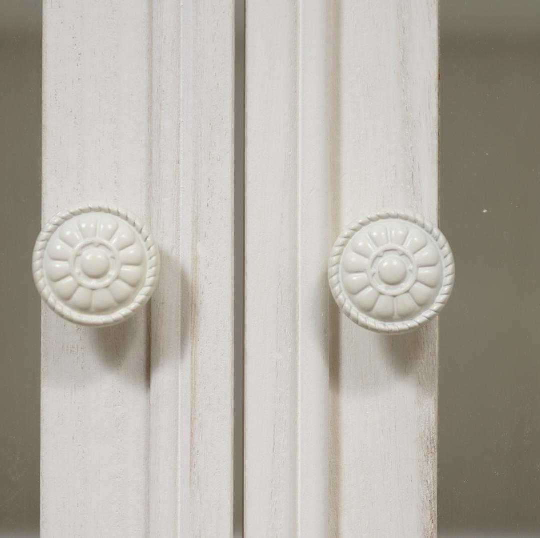 ブロカントシリーズ　アンティーク調　キャビネット　食器棚　シャビー