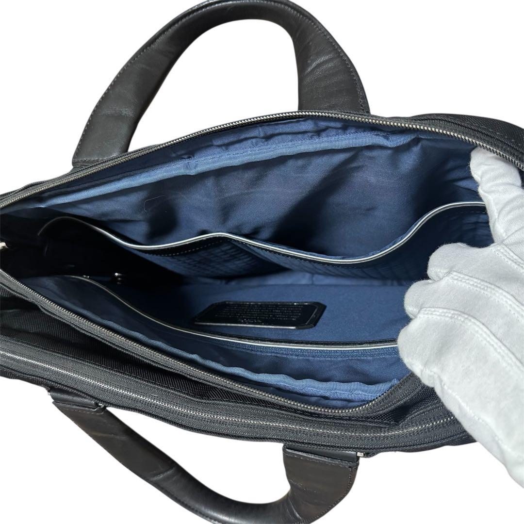 TUMI アリヴェ レスター 255004D2 ビジネスバッグ レザー 本革 紺