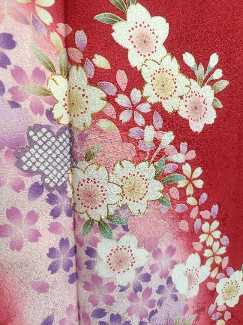 大幅値下げ　正絹振袖　フルセット　京都きもの友禅誂製　長襦袢付き　成人式　卒業式