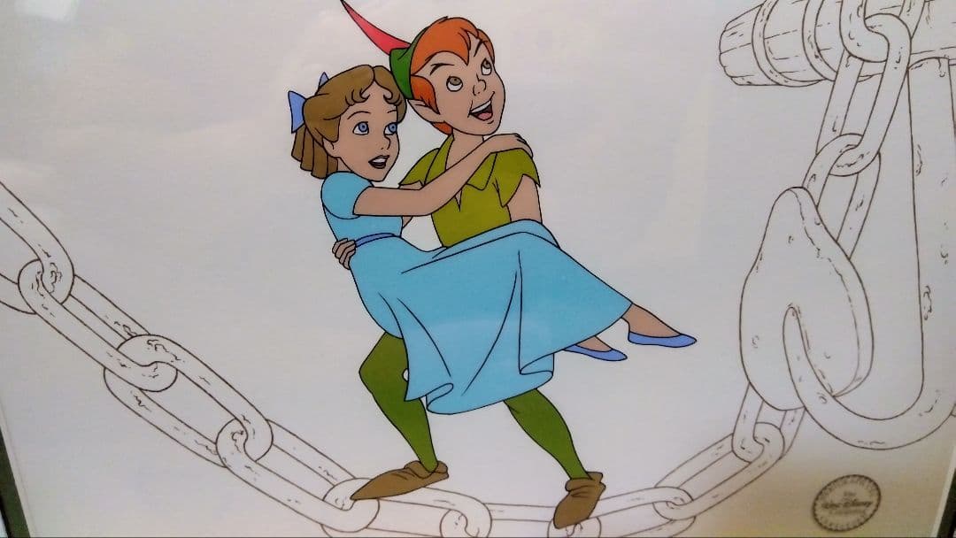 ディズニー　セル画　ピーターパン＆ウェンディ