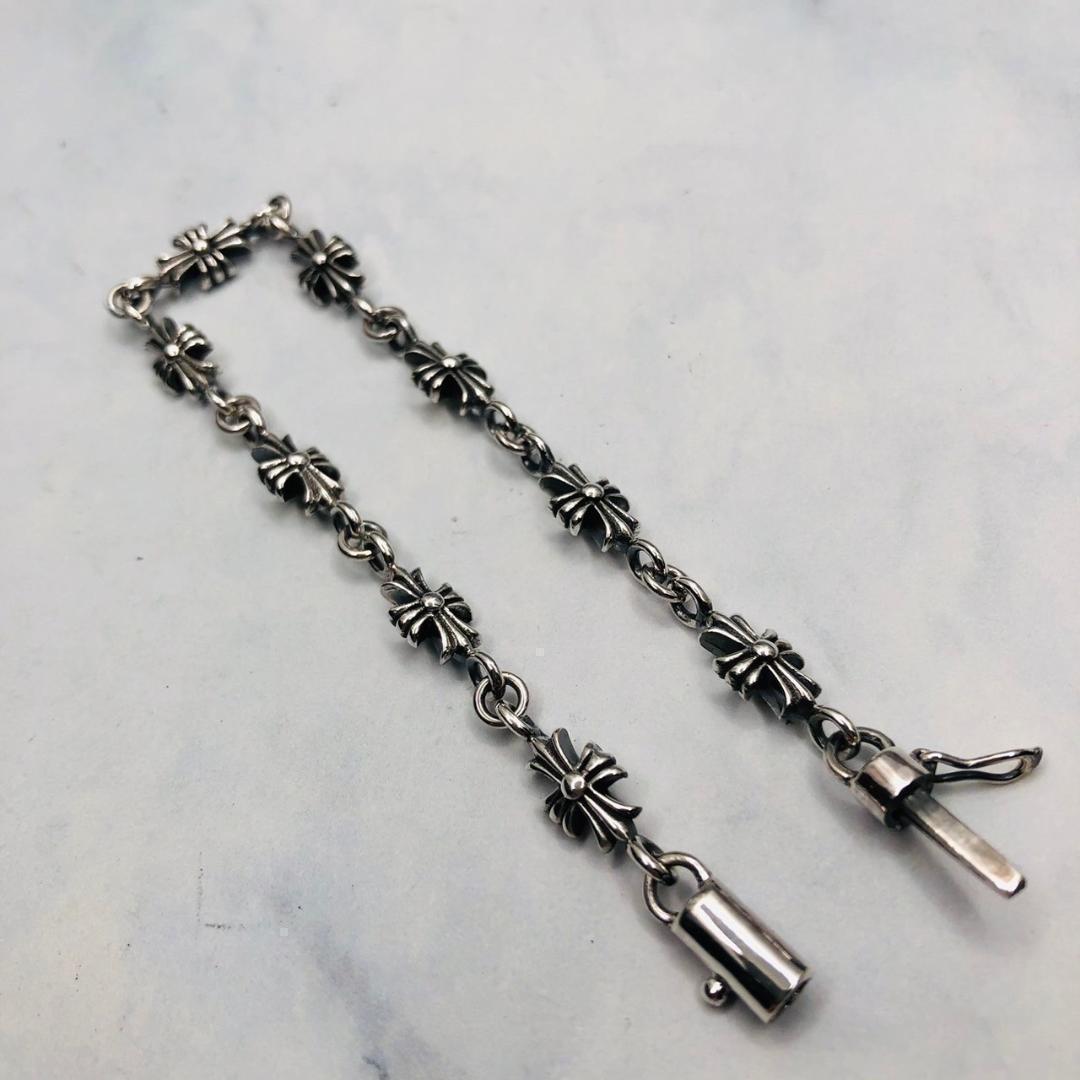 シルバー925 ブレスレット　クロス　十字架　クロム　2-26　8935