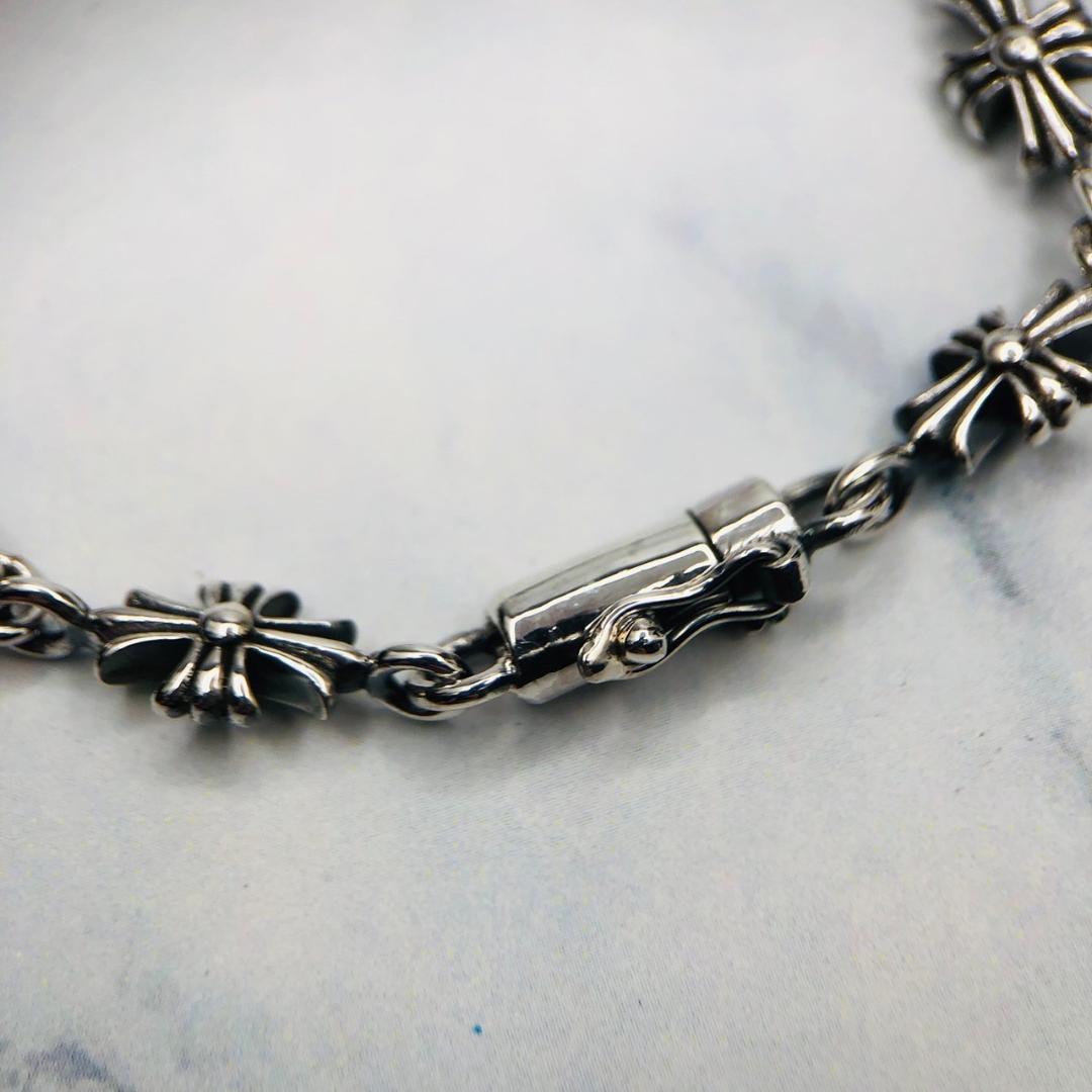 シルバー925 ブレスレット　クロス　十字架　クロム　2-26　8935