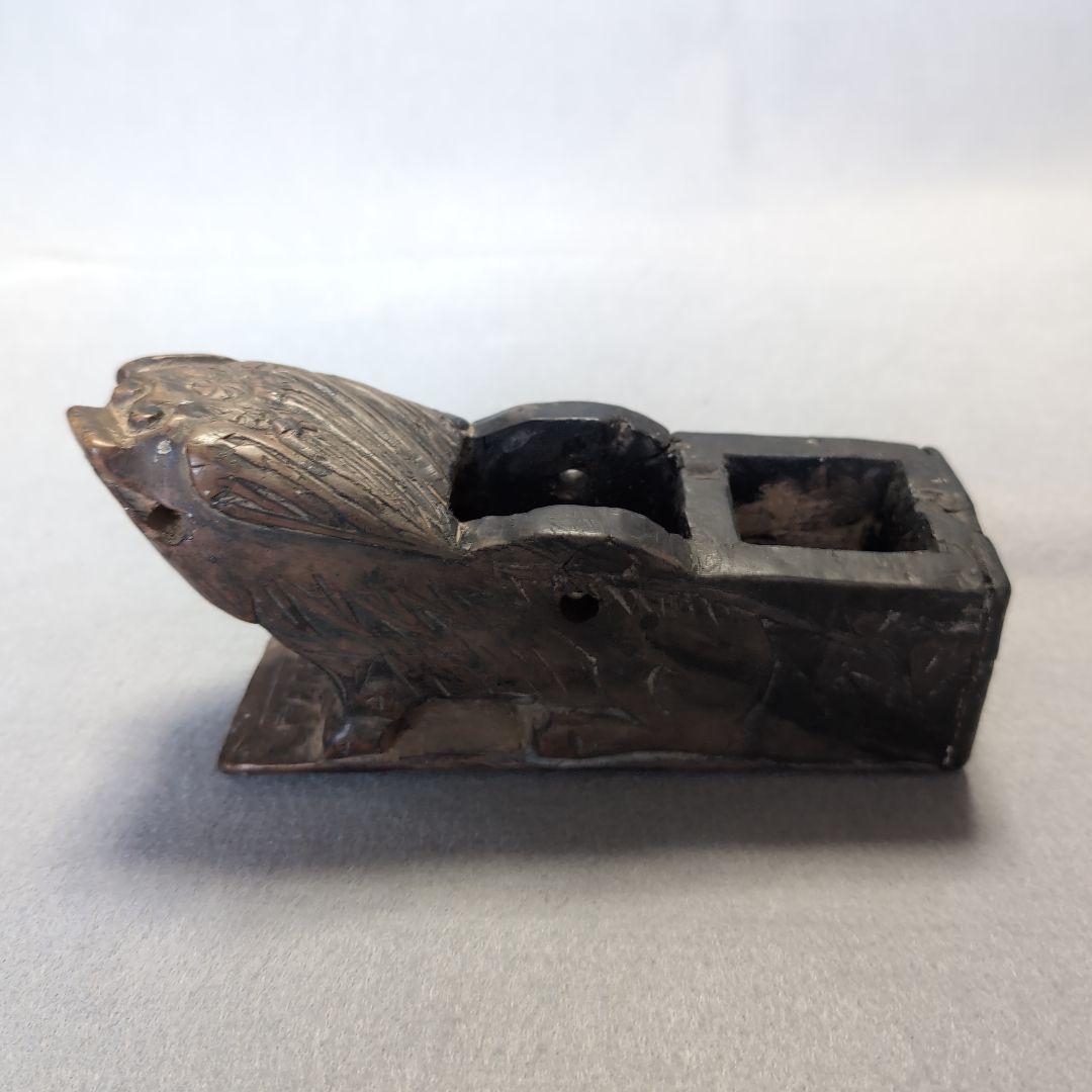 李朝 木製 獅子型 墨壺 木製墨壺 李朝木工 獅子型墨壺 李朝墨壺 李朝工芸