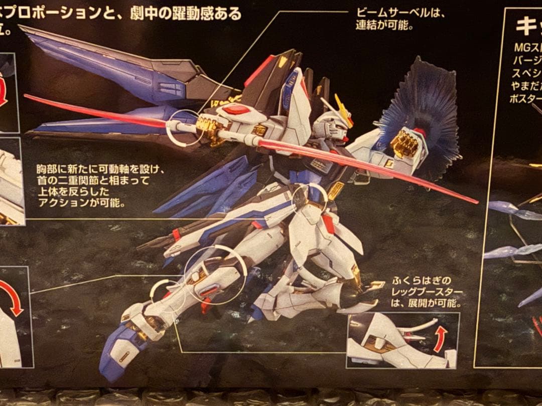 MGストライクフリーダムガンダム フルバーストモード ガンプラ ポスター付き新品