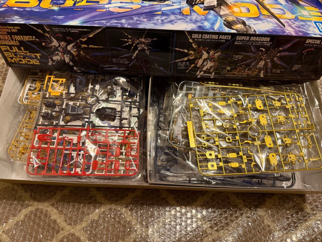 MGストライクフリーダムガンダム フルバーストモード ガンプラ ポスター付き新品
