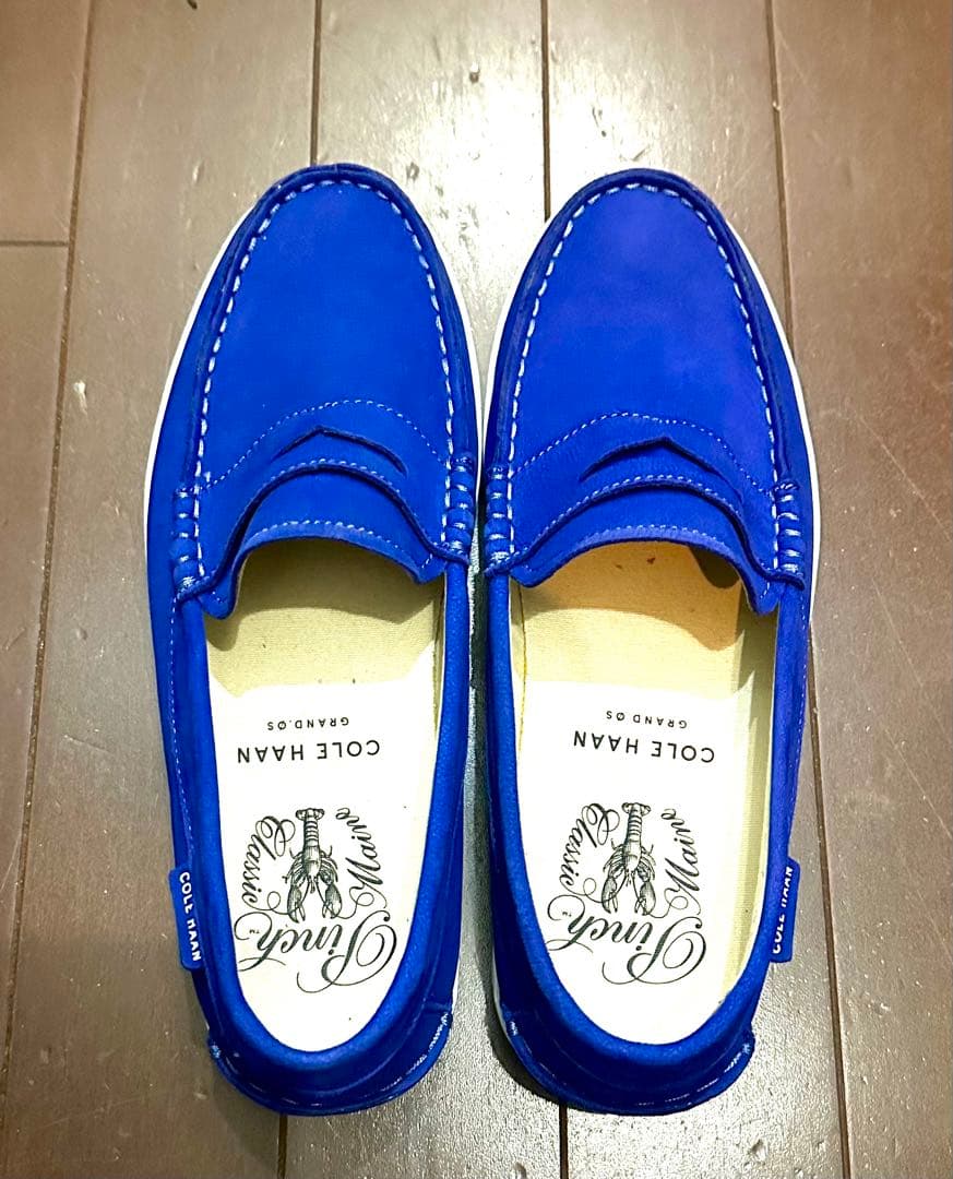 年末値下げ‼️Cole Haan モカシン 青スリッポン