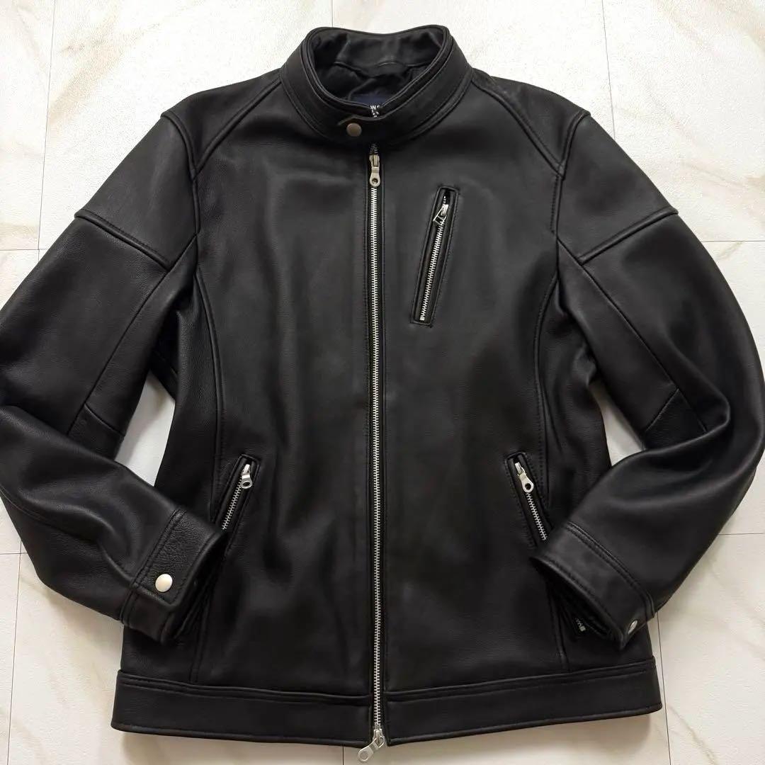 UNION STATION by メンズ・ビギ 羊革 ライダース ジャケット