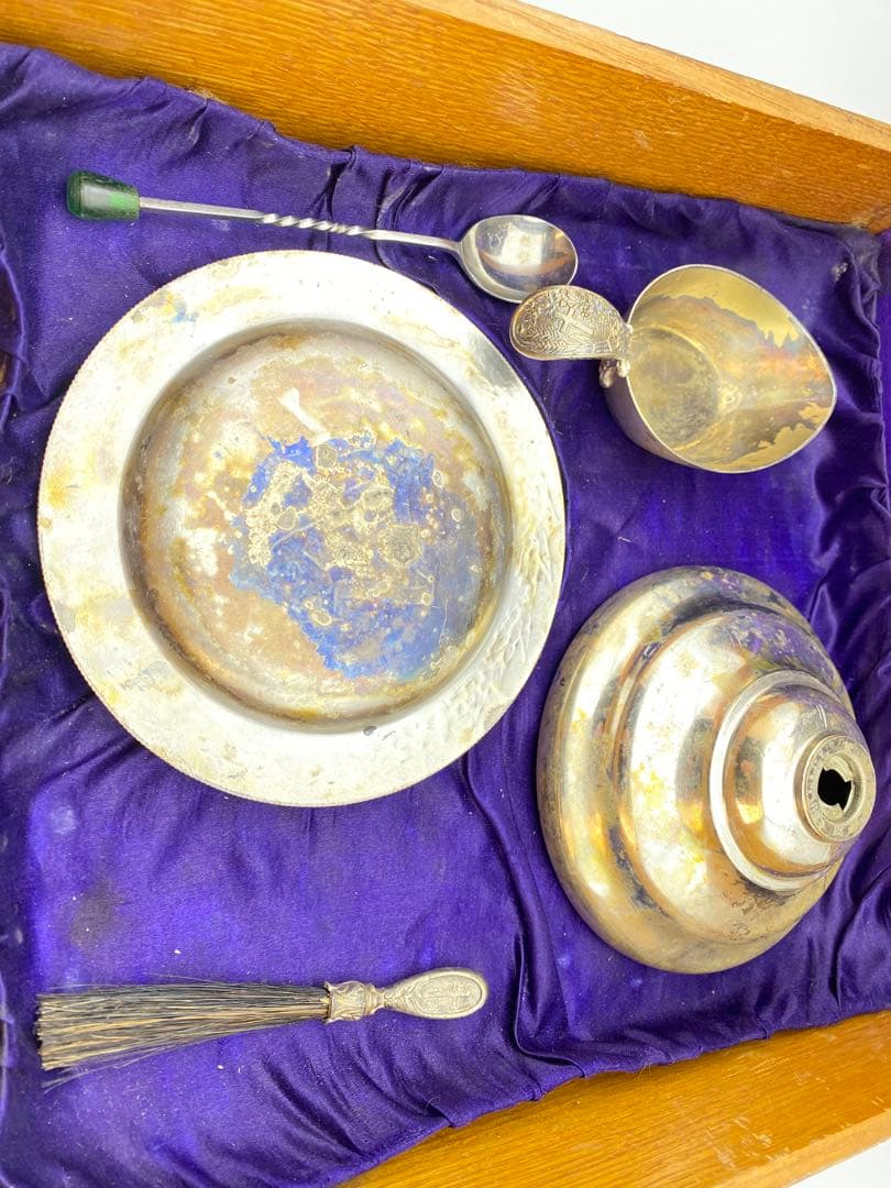 1890年代 カトリック聖具 Sick Call Outfit 祭壇アンティーク