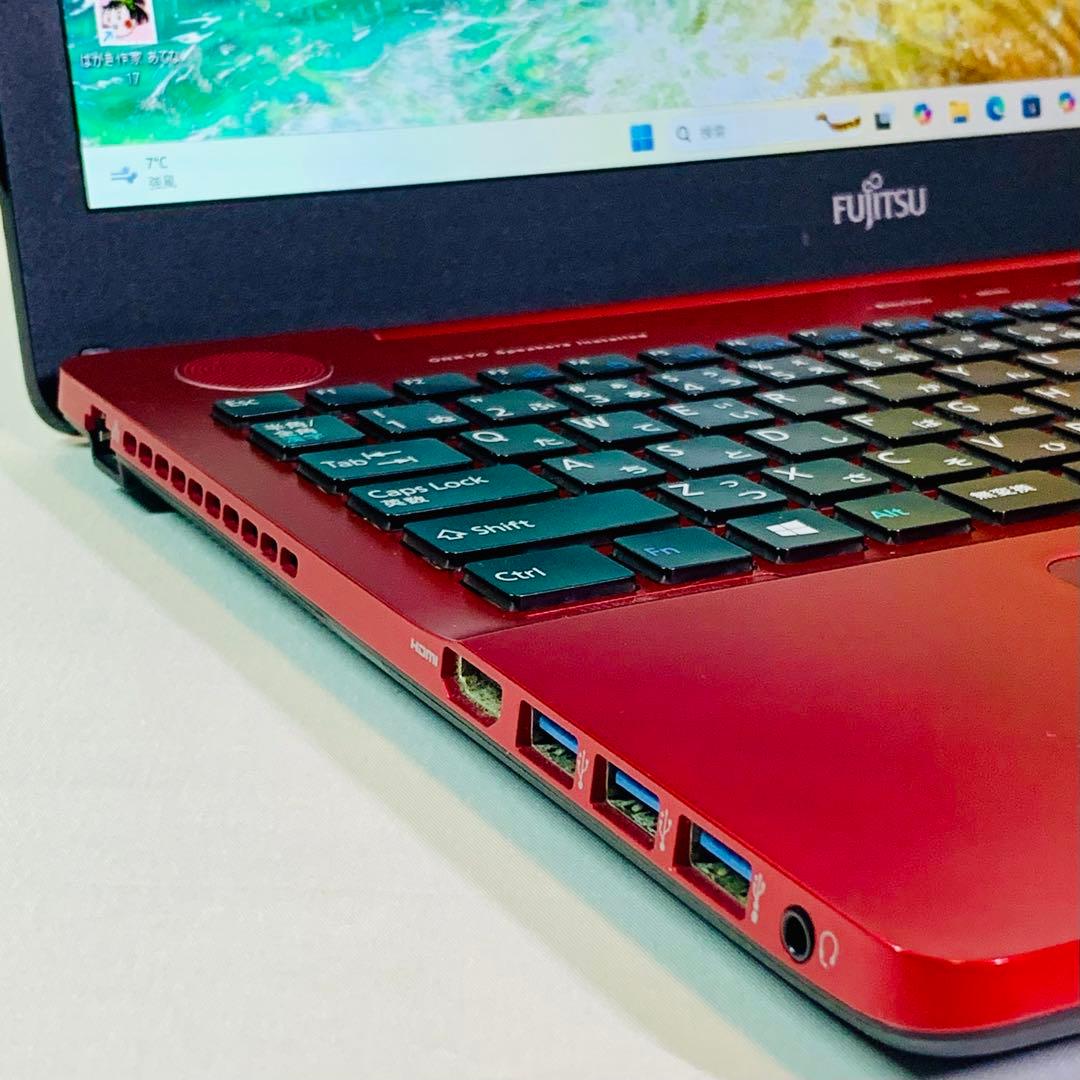 Core i7✨SSD1TB✨16GB✨Windows 11✨赤✨ノートパソコン