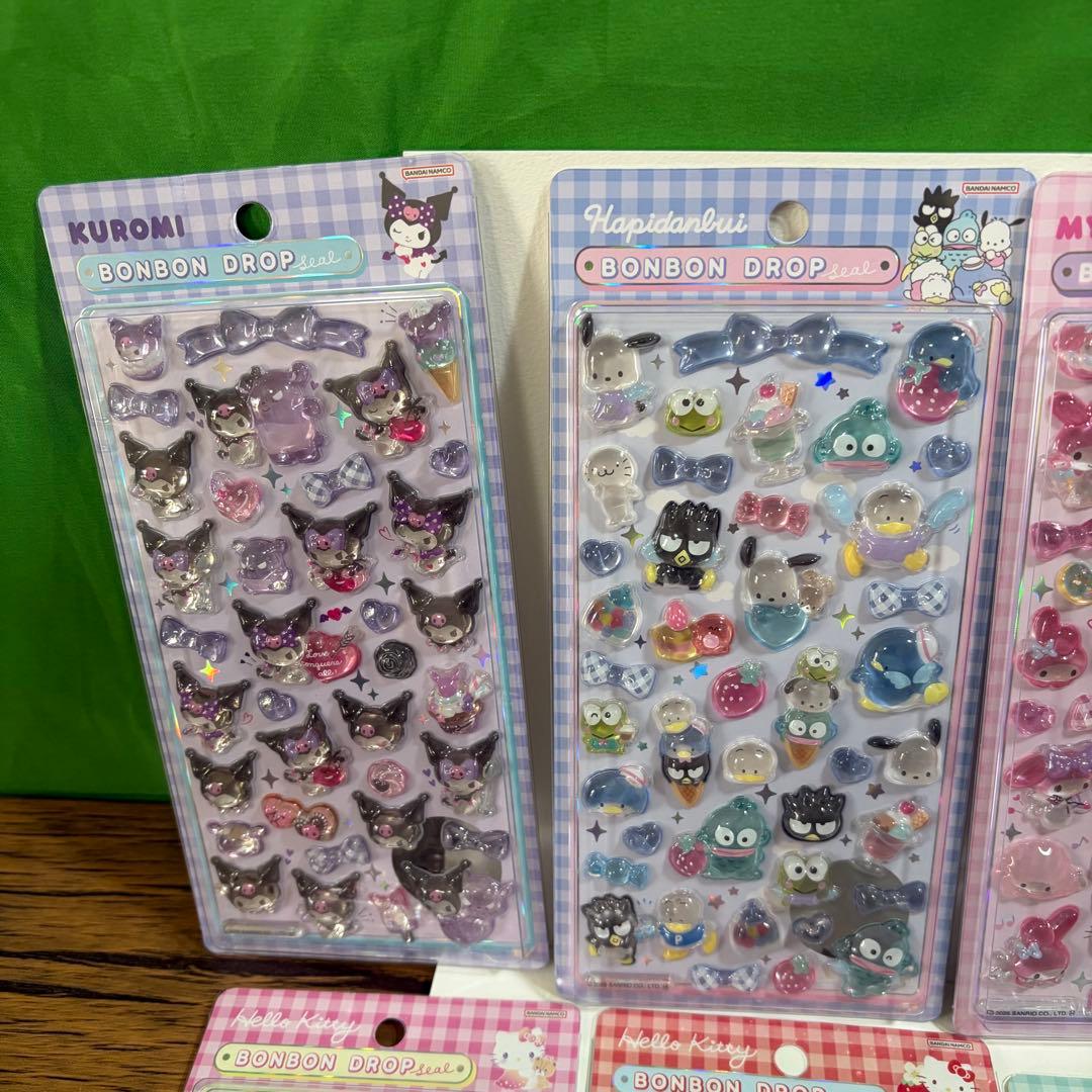 【正規品】ボンボンドロップシール　サンリオ　ディズニー　9枚セット