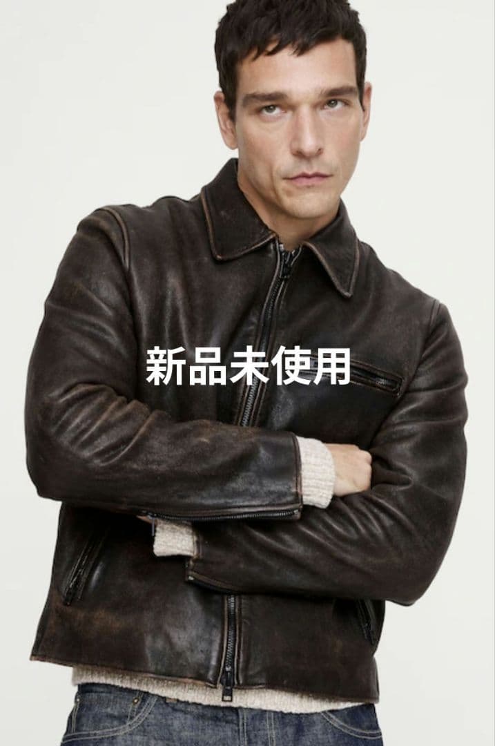 w*j様 【新品未使用】BANANA REPUBLIC レザー ジャケット L