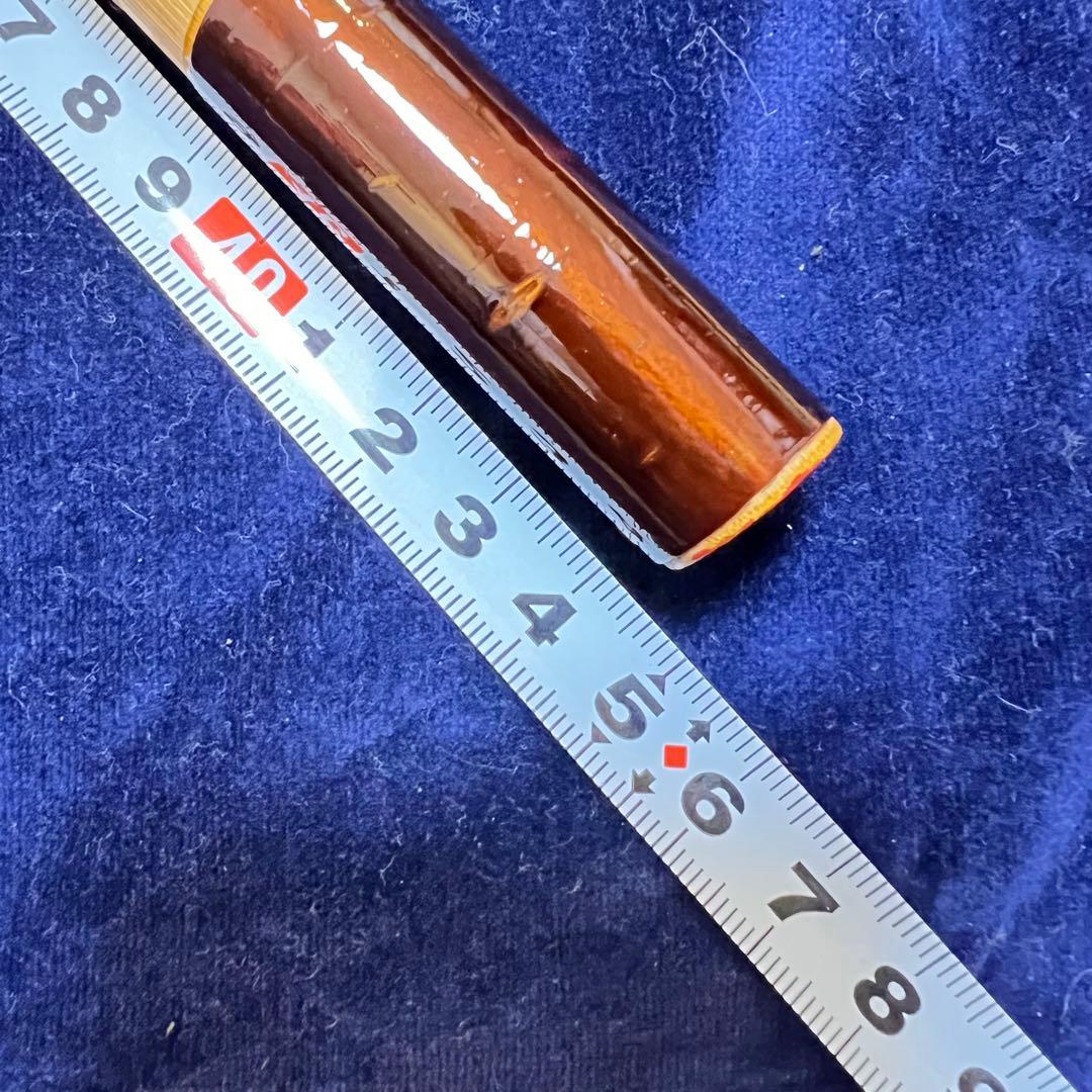 篠笛 桜皮巻 古典調 和楽器 焼印有 内本漆