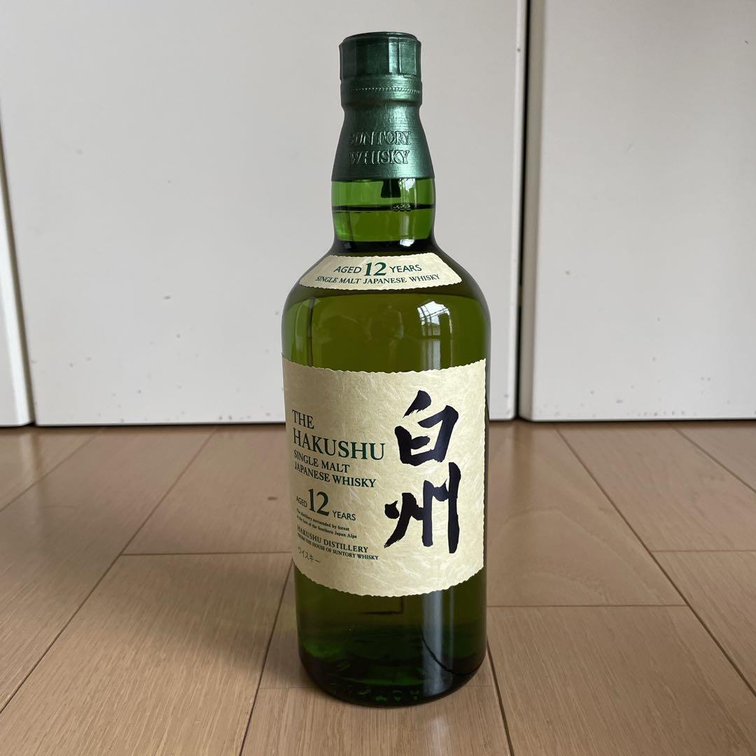 サントリー 白州 シングルモルトウイスキー 12年未開封