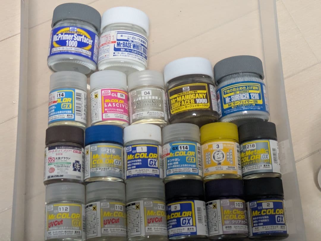 Mr.COLOR 塗料セット 透明ケース入り