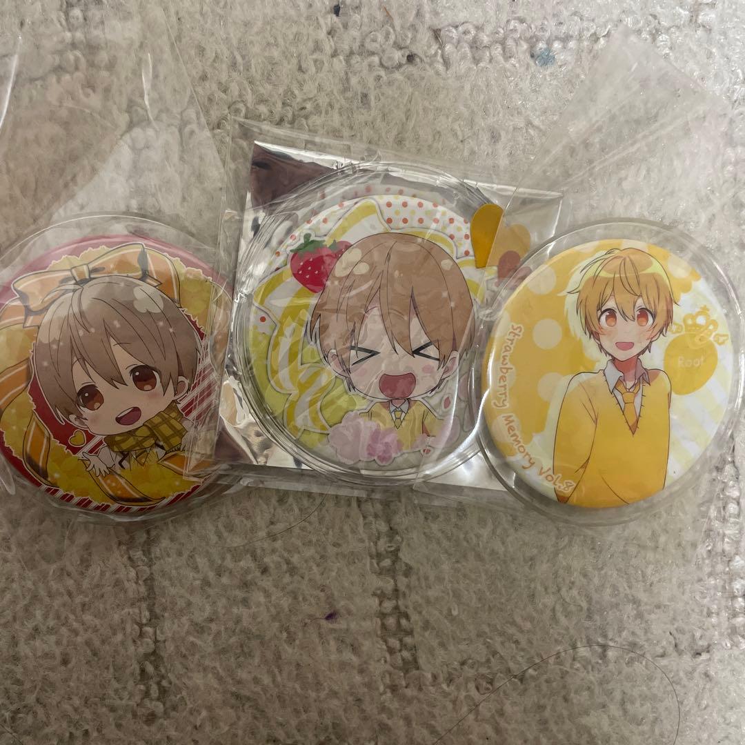 すとぷり るぅとくん アクリルキーホルダー＆缶バッジセット すとろべりーぷりんす