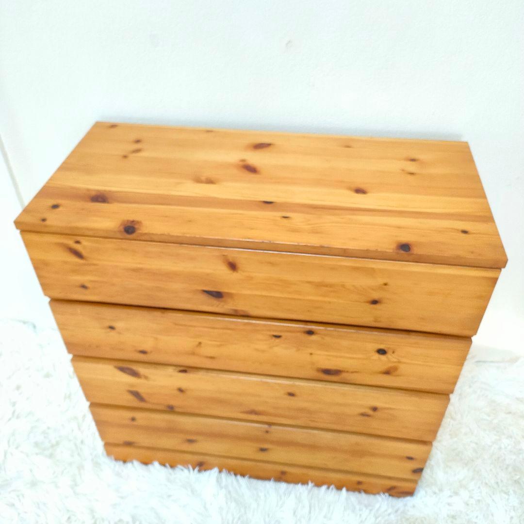 無印良品 パイン材 チェスト 4段チェスト