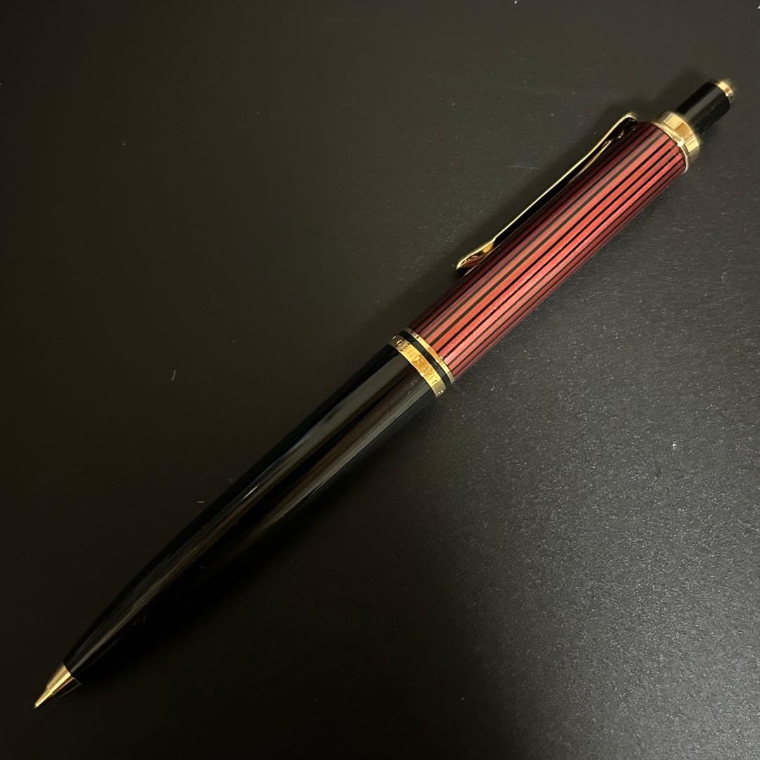 ペリカン スーべレーン k400 シャーペン 赤縞 レッドストライプ