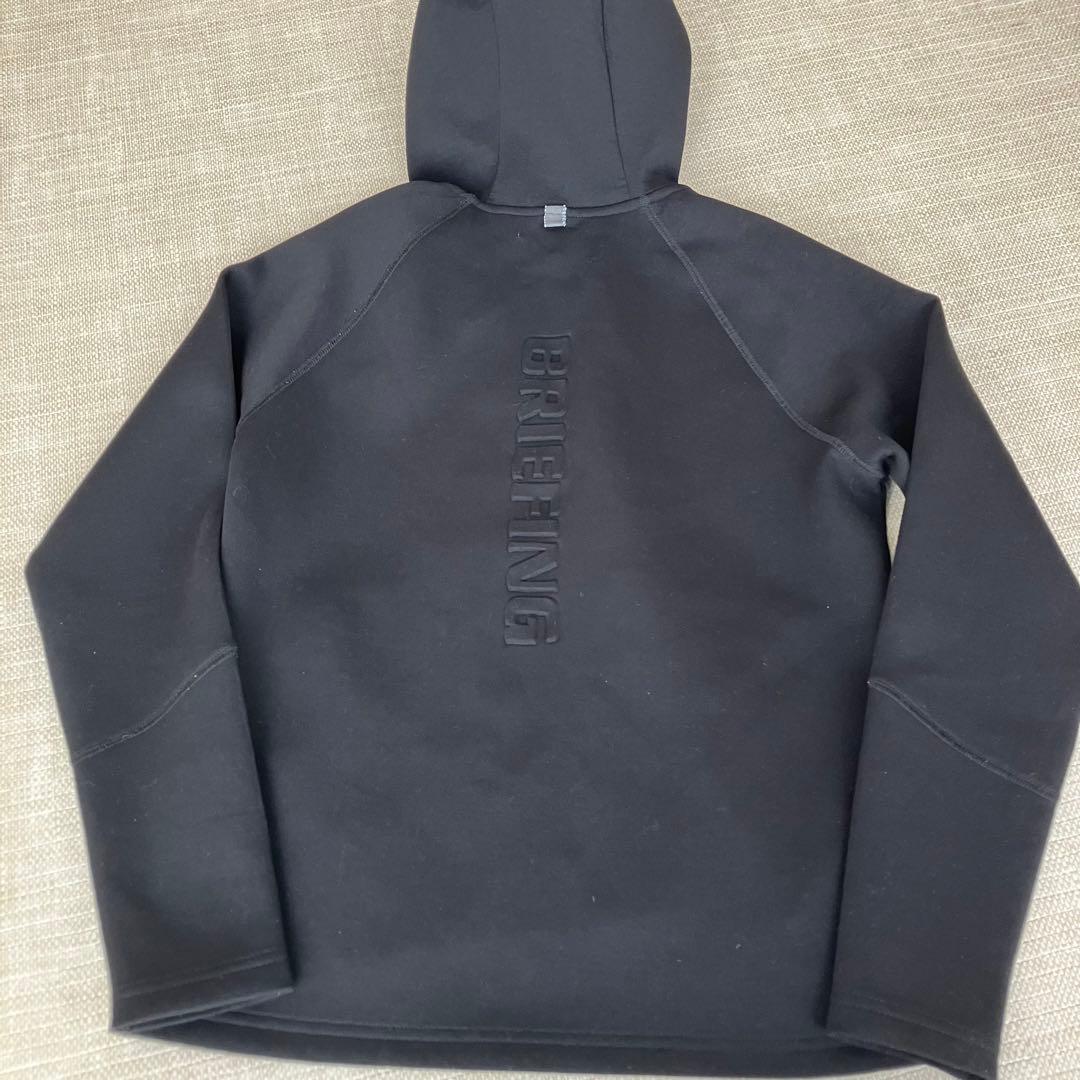 【美品】ブリーフィング WARM 3D LOGO PARKA 黒 M