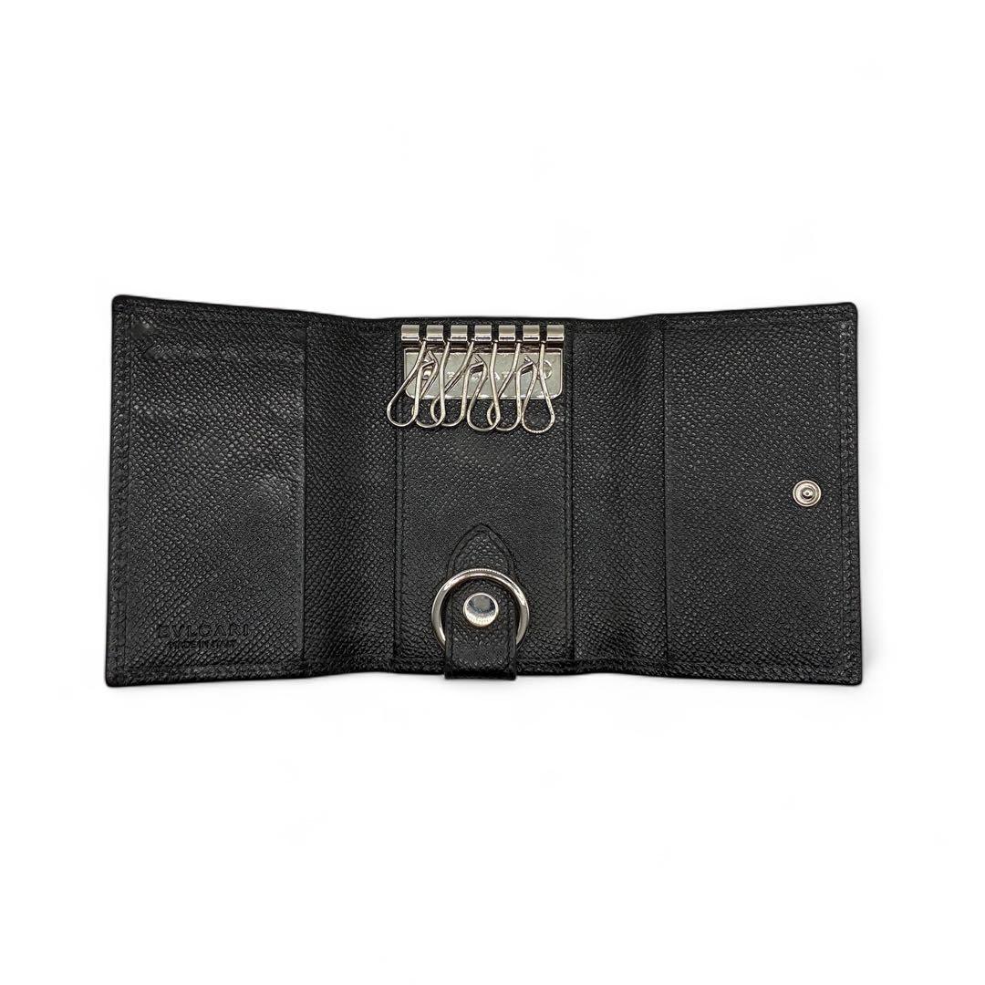 【最終価格】BVLGARI ブルガリ 6連キーケース レザーブラック