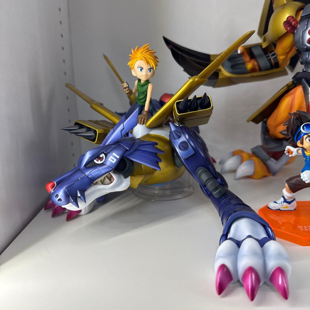 デジモンアドベンチャー　メタルガルルモン&石田ヤマト　g.e.m フィギュア