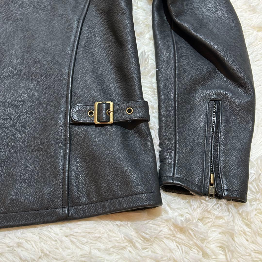 Rookie Leathers シングル ライダース ジャケット 4L 牛革
