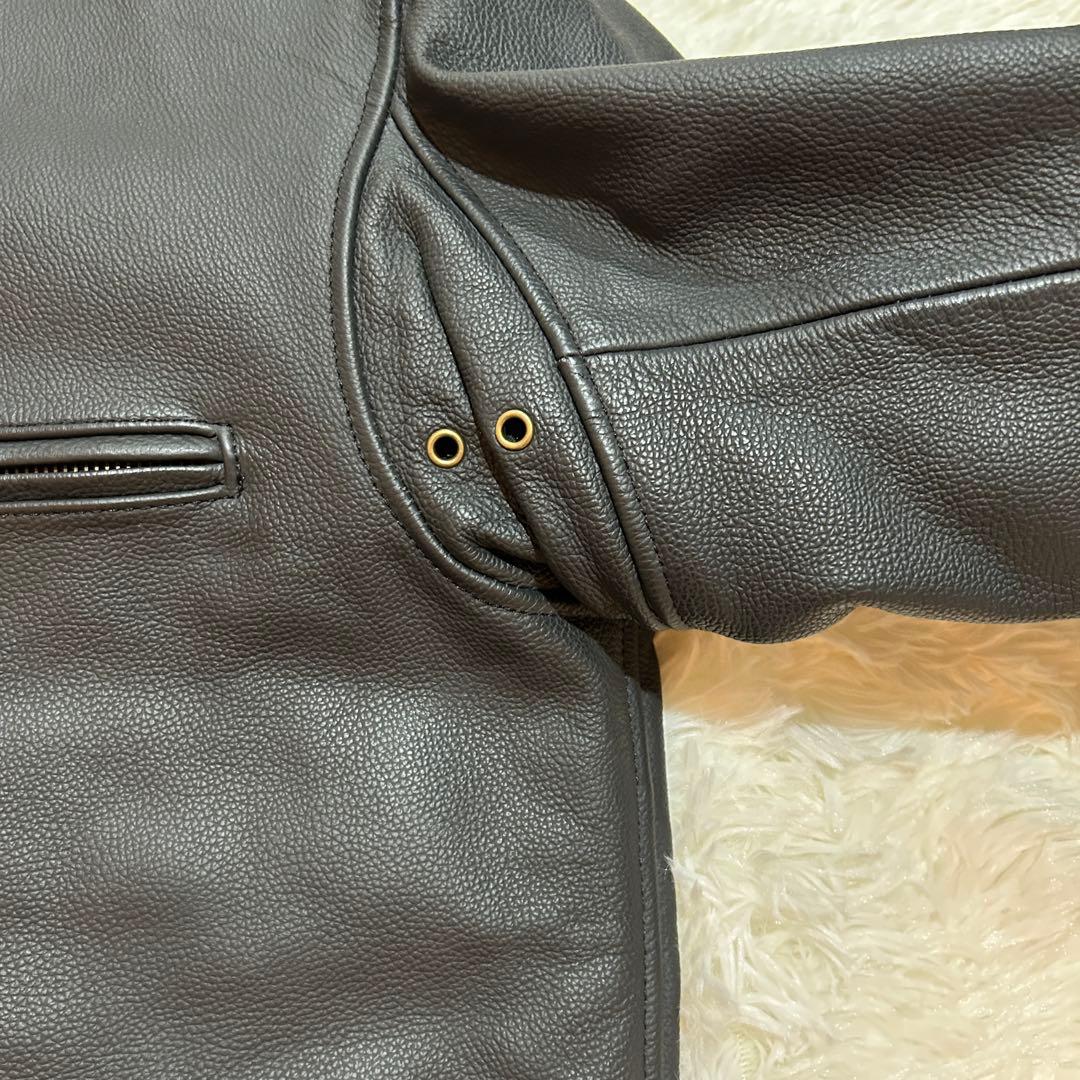 Rookie Leathers シングル ライダース ジャケット 4L 牛革